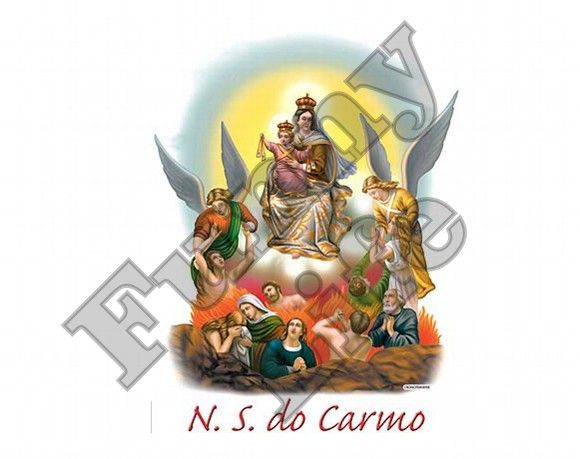 Camiseta N.S do Carmo tamanho P,M,G e GG