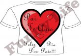 camiseta feliz dia dos pais tamanho P,M,G e GG