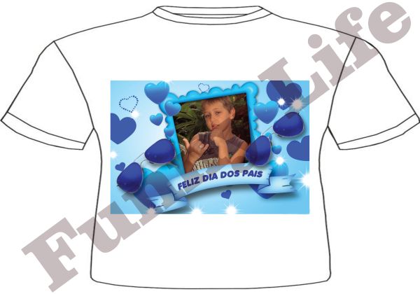 camiseta feliz dia dos pais tamanho P,M,G e GG