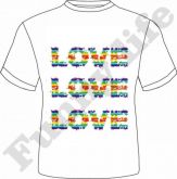 Camiseta Love tamanho P,M,G e GG