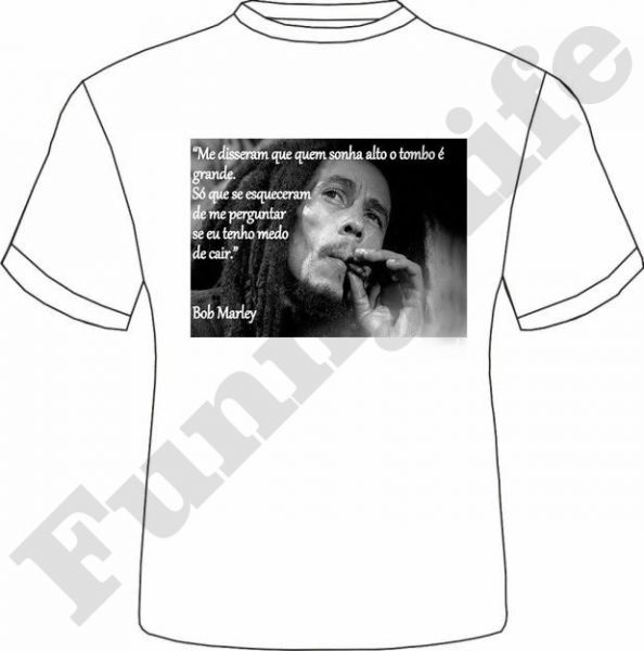 Camiseta Bob Marley (2) tamanho P,M,G e GG