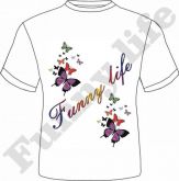 Camiseta Funny Life tamanho P,M,G e GG